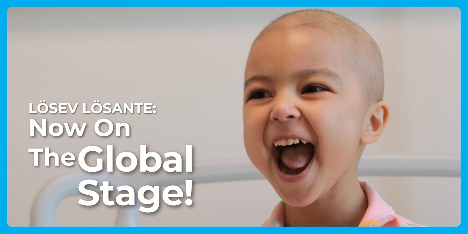 A child receiving care at LÖSANTE Hospital smiles during treatment